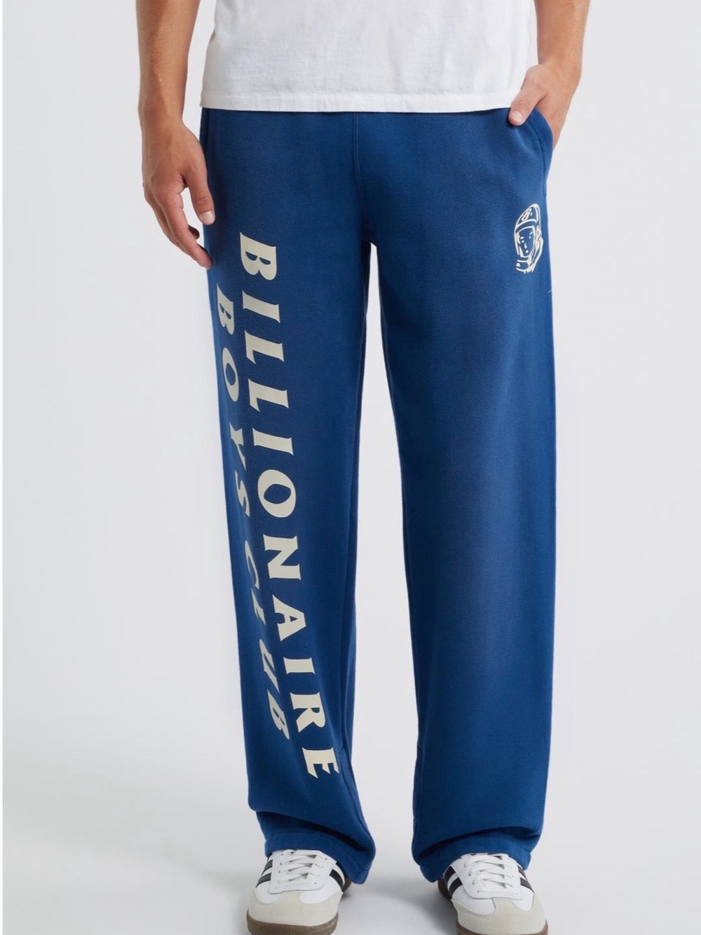 Billionaire Boys Club Navy Sweatpants with Cream Logo